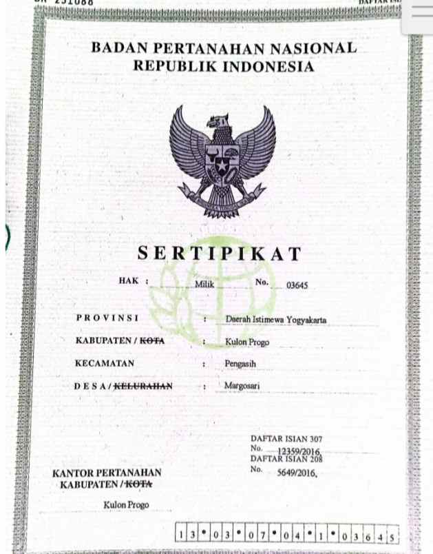 dijual tanah dijual tanah di kalipetir