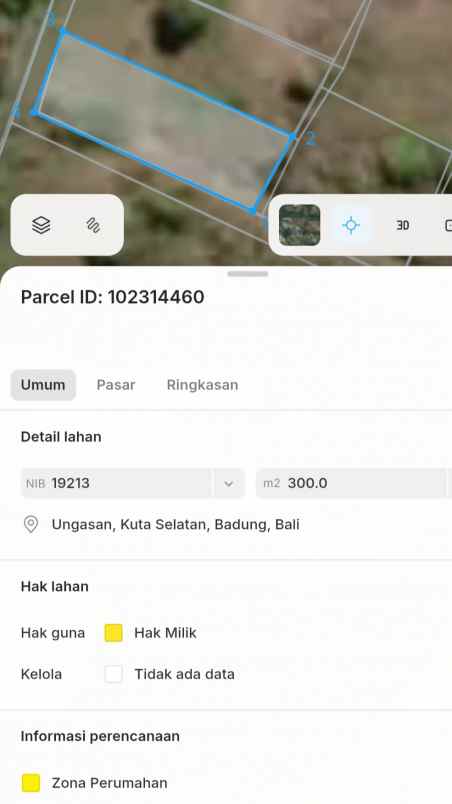 dijual tanah goa gong