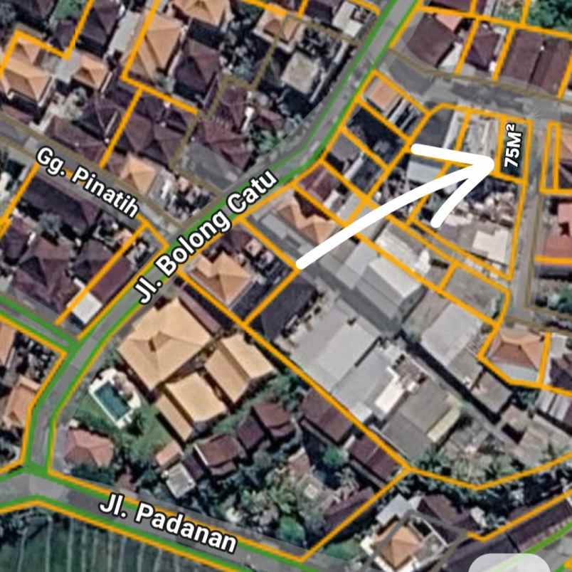 dijual tanah jl bolong catu