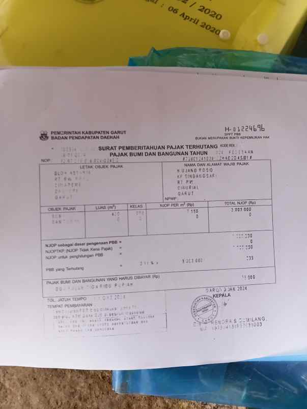 dijual tanah jl h hasan arif leuwigoong