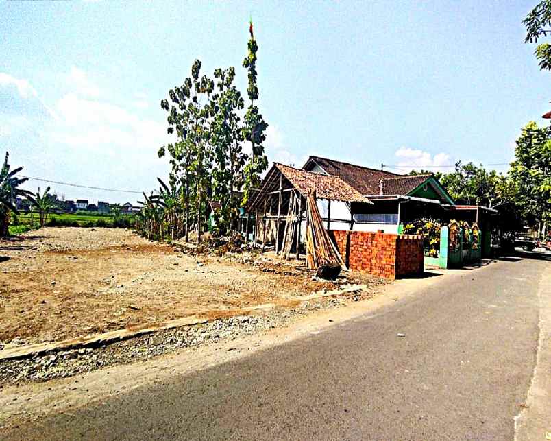 dijual tanah jl jejeran pleret bantul