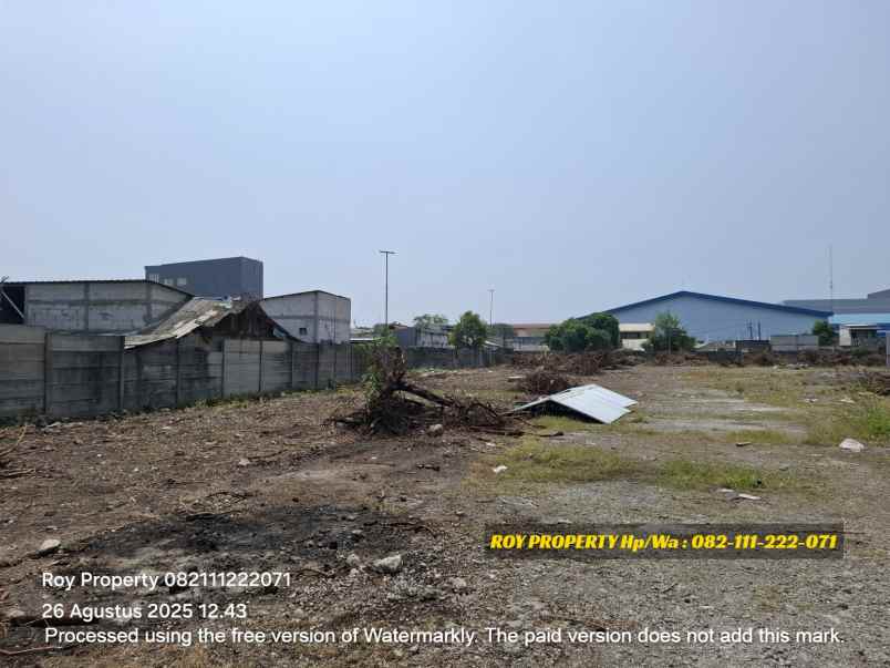 dijual tanah jl marunda makmur