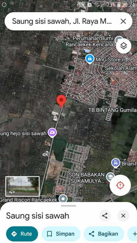 dijual tanah jln rancaekek majalaya