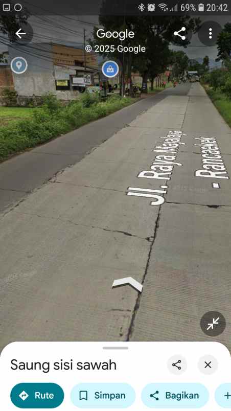 dijual tanah jln rancaekek majalaya