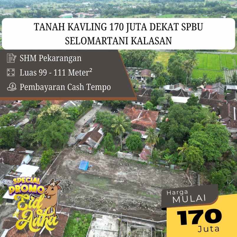 dijual tanah kalibulus timur jl pakem