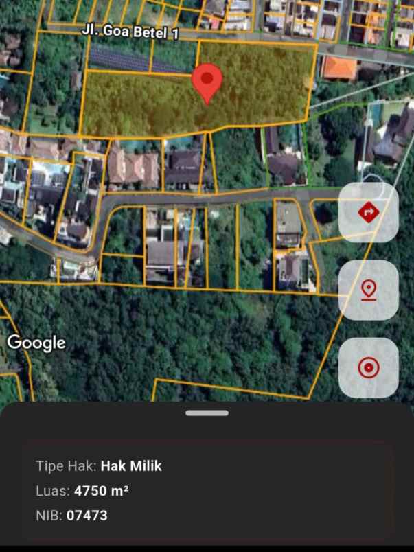 dijual tanah kampial