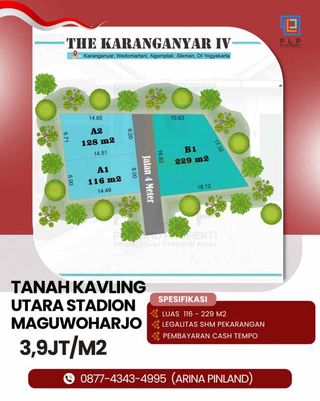 dijual tanah karanganyar wedomartani