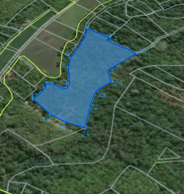 dijual tanah kebun dgn luas 14 000m