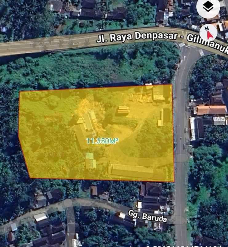 dijual tanah komersial jalan nasional tabanan bali
