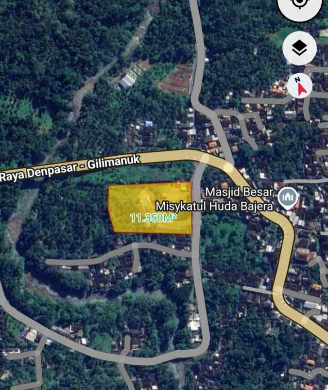 dijual tanah komersial jalan nasional tabanan bali
