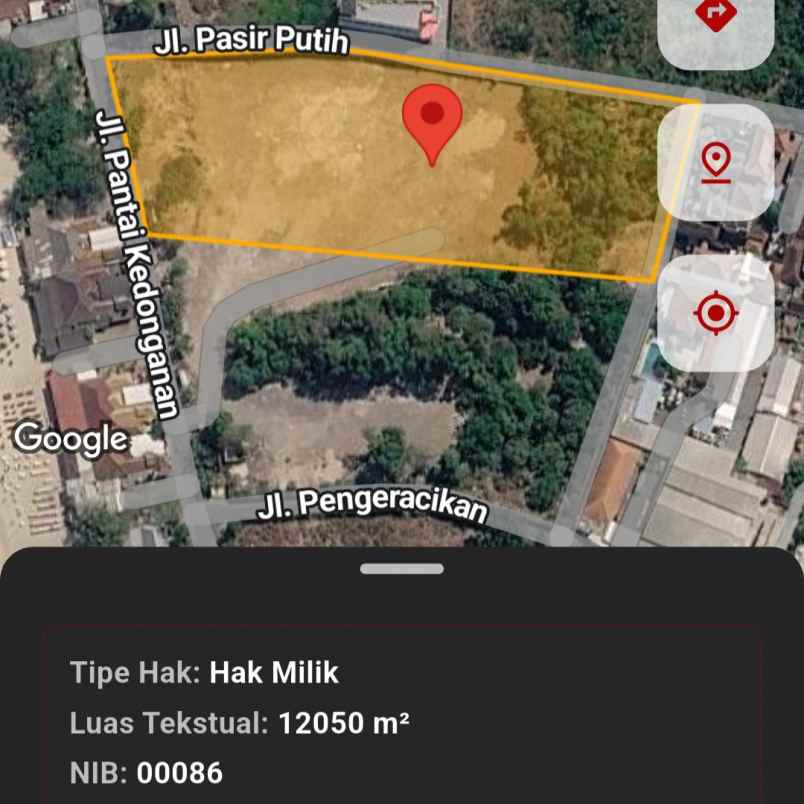 dijual tanah kuta