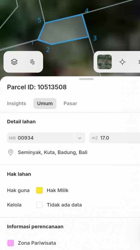 dijual tanah legian seminyak