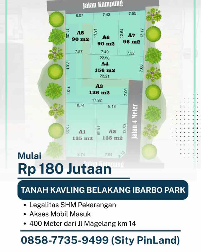 dijual tanah medari gede caturharjo