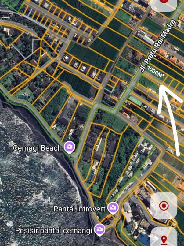 dijual tanah pantai mengening