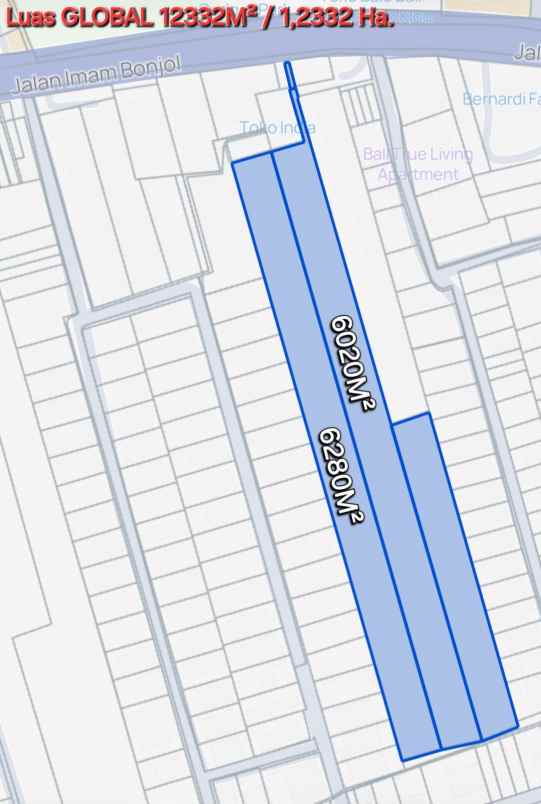 dijual tanah pemecutan kelod