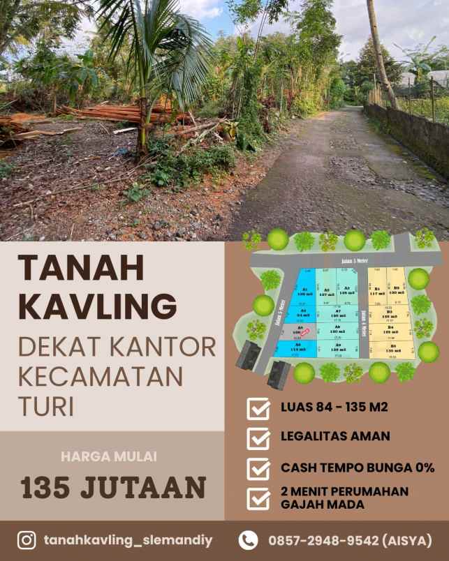 dijual tanah projayan wonokerto turi