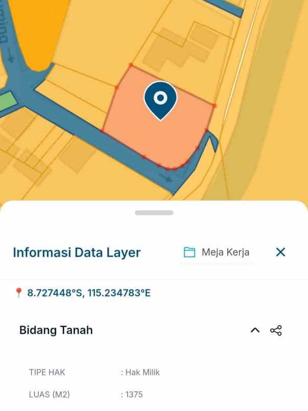 dijual tanah pulau serangan
