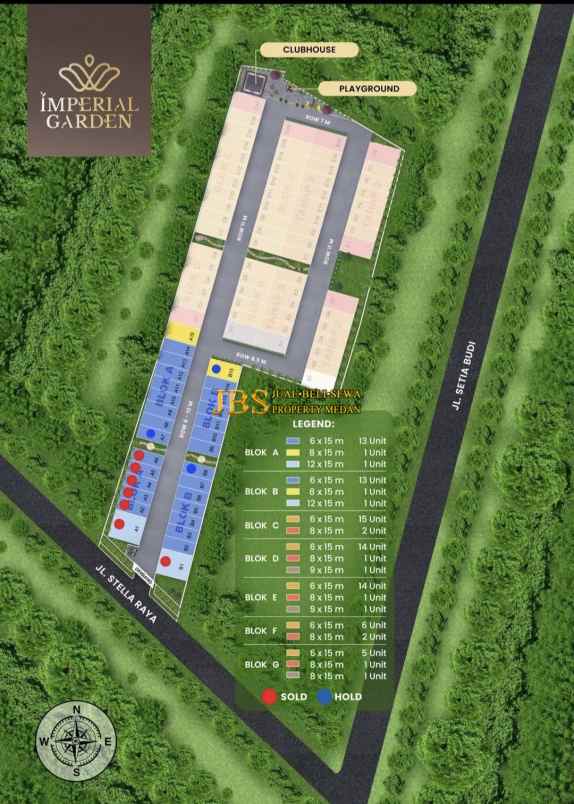 dijual villa imperial garden jalan