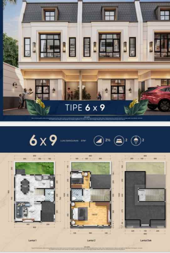 dijual villa jalan amal krakatau cemara