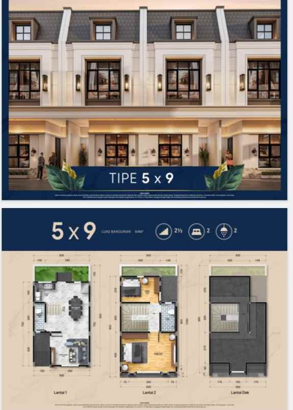 dijual villa jalan amal krakatau cemara