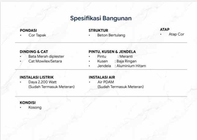 dijual villa jalan amal krakatau cemara