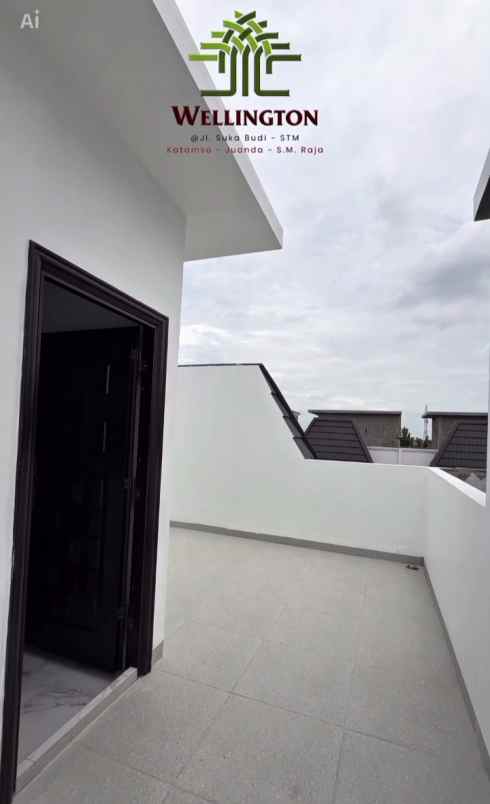 dijual villa jalan suka budi katamso