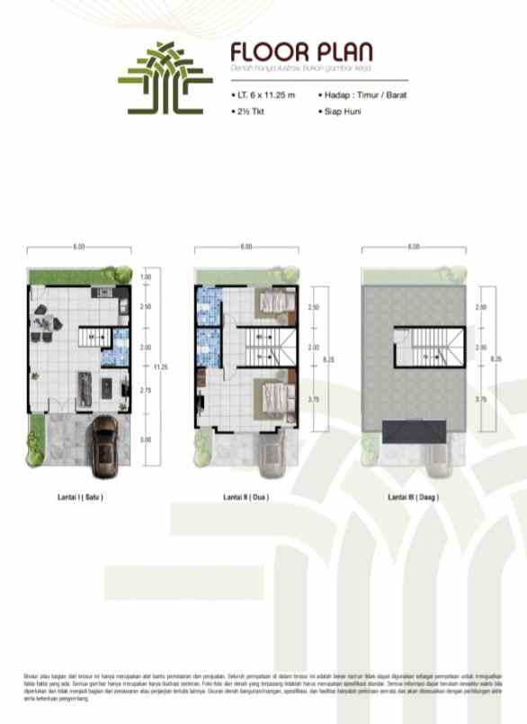 dijual villa jalan suka budi katamso