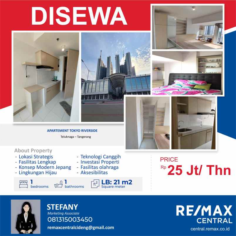 disewa tokyo riverside apartement