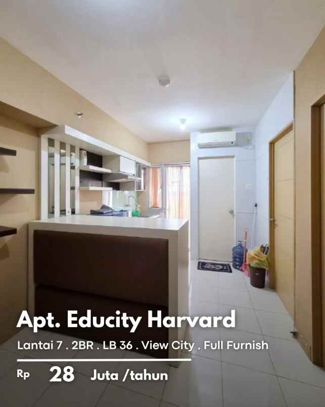 disewakan apartemen educity harvard