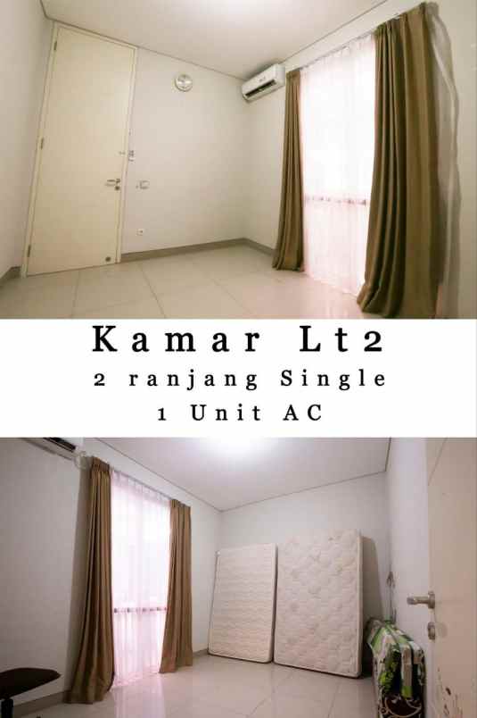 disewakan ready furnish rumah the greenlake cm