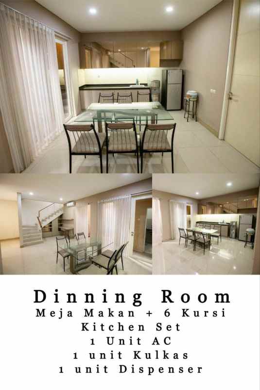 disewakan ready furnish rumah the greenlake cm