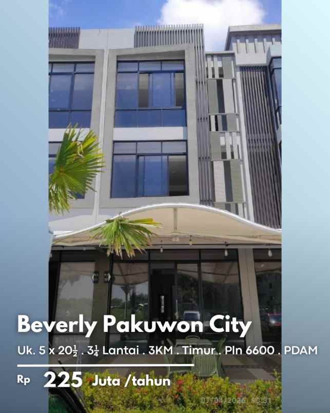 disewakan ruko gudang kantor pakuwon city