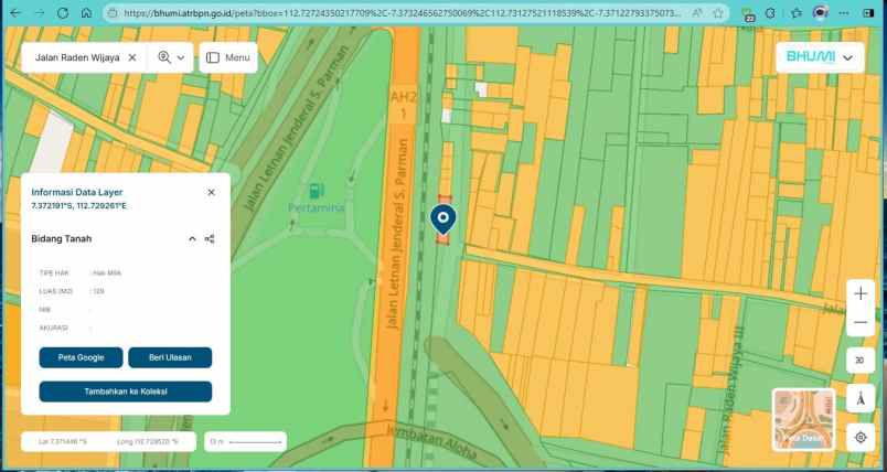 disewakan tanah aloha desa sawotratap