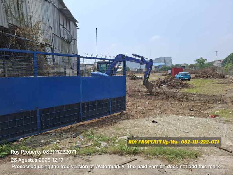 disewakan tanah jl marunda makmur
