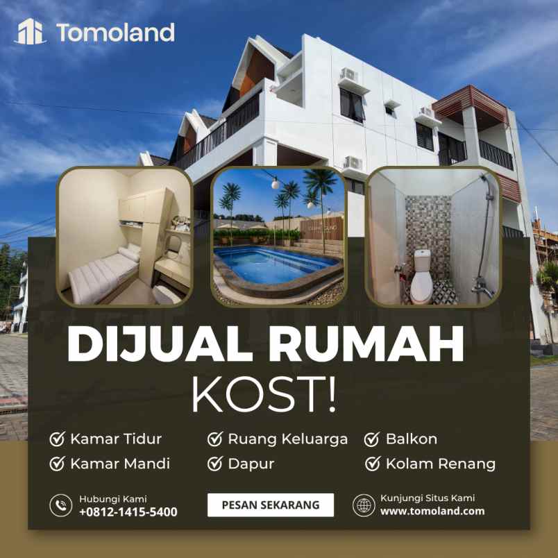 hub jual rumah kost malang lingkungan aman dan nyaman