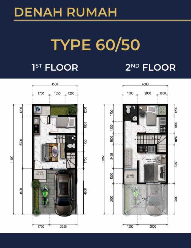 jual rumah murah 2 lantai di cipayung