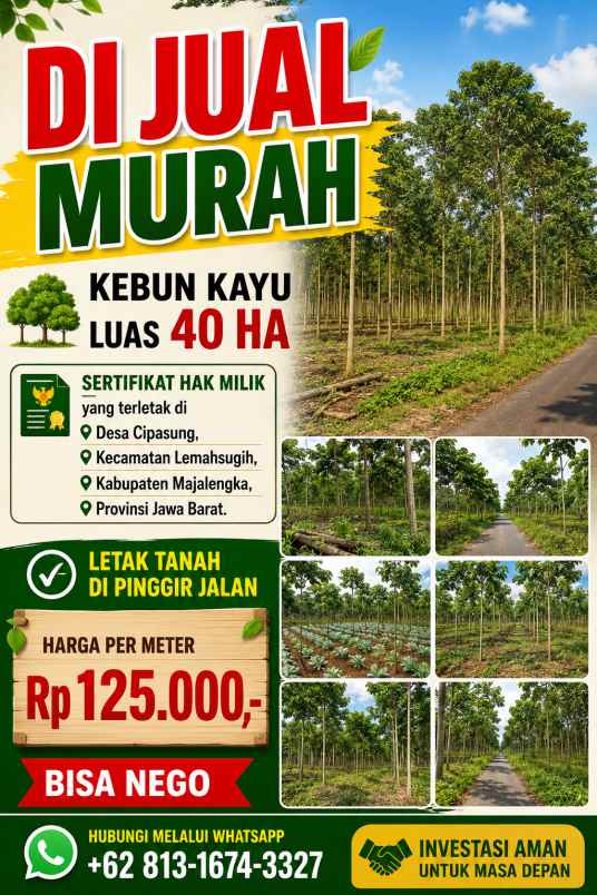 jual tanah murah di daerah majalengka