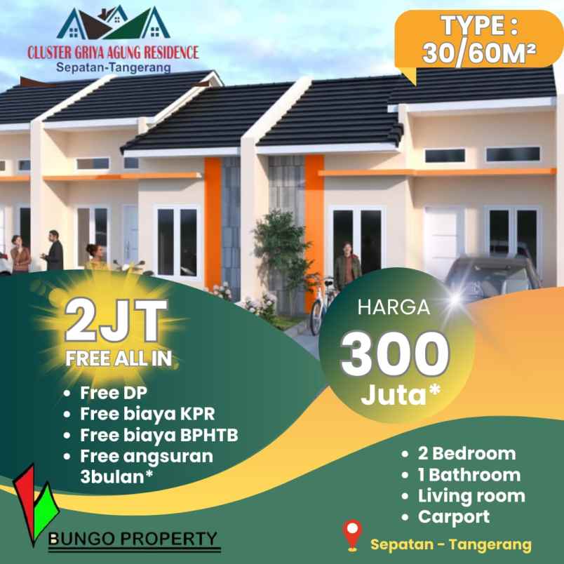 modal 2juta punya rumah dekat bandara