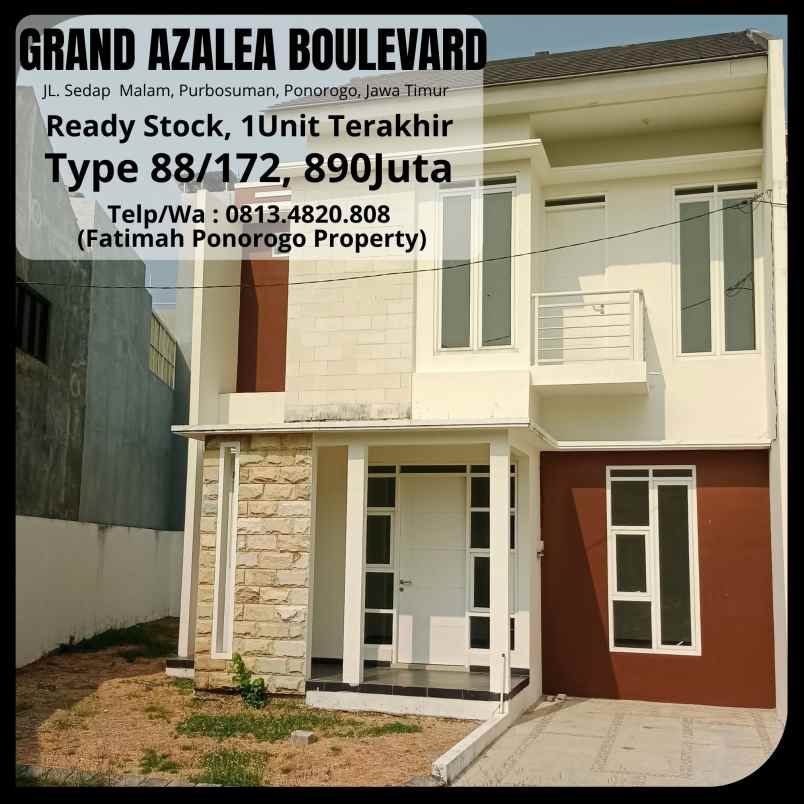 rumah 2 lantai di lokasi strategis kota ponorogo