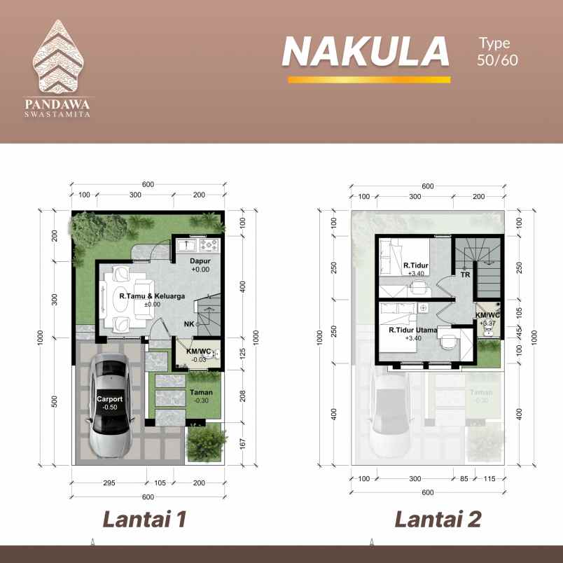 rumah 2 lantai lokasi di buring kota malang