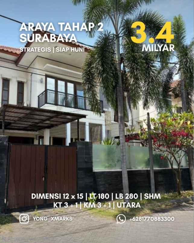rumah araya tahap 2 strategis siap huni