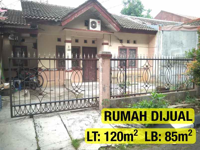 rumah cluster bumi anggrek hadap taman 120m 85m