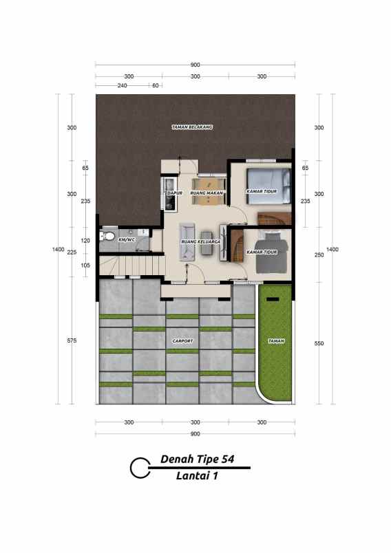 rumah dp 0 lokasi 3 menit ke unsoed