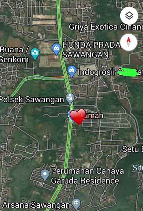 rumah jln raya parung ciputat