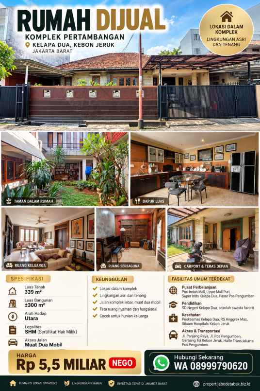 rumah kelapa dua kebon jeruk jakarta barat