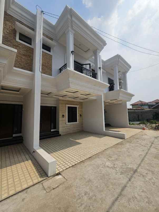 rumah mewah dinding bata merah di cimanggis depok
