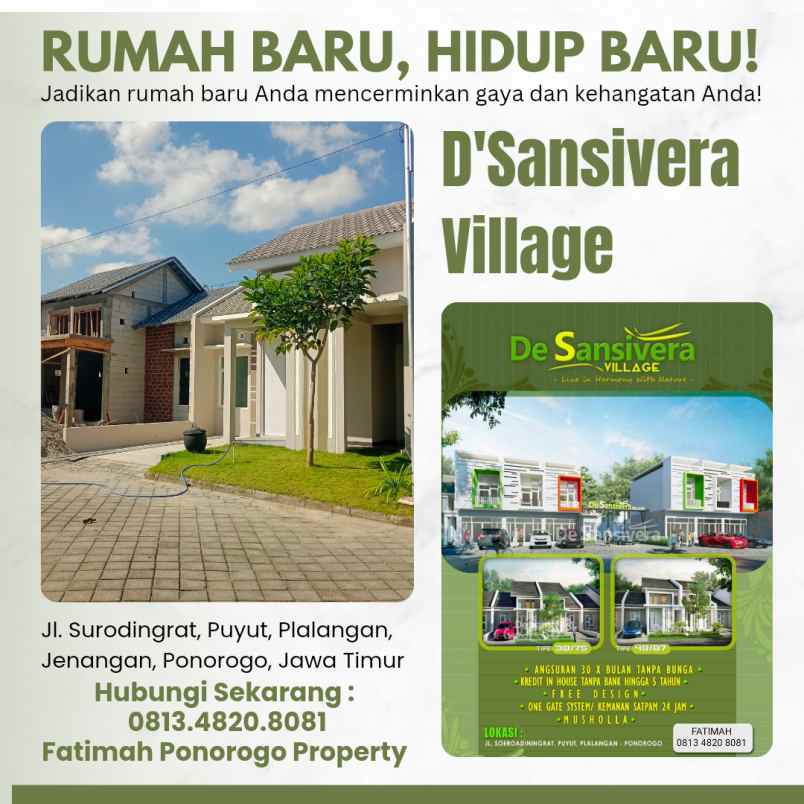 rumah minimalis modern syariah di ponorogo