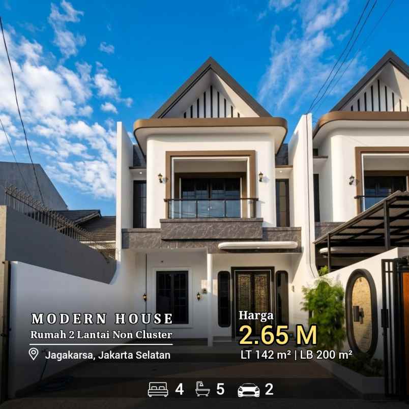 rumah modern jagakarsa non cluster