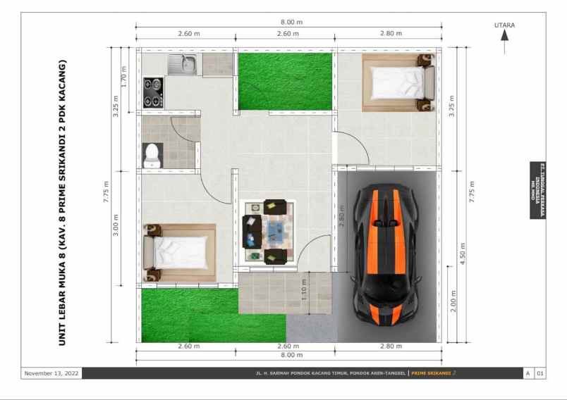 rumah modern minimalis di bintaro tangsel 500 jutaan