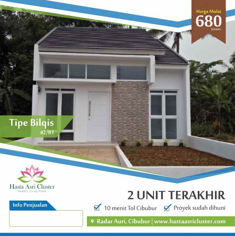 rumah murah 600 jutaan strategis di cimanggis depok